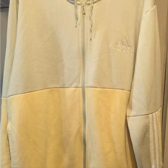 ADIDAS Men’s Tech Full Zip Fleece Hoodie Performance Hooded Track JacketSize L - Picture 6 of 9